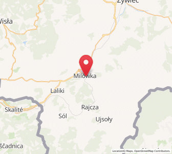 Map of Milówka, Silesia