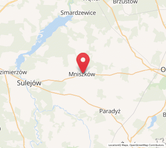 Map of Mniszków, Łódź Voivodeship
