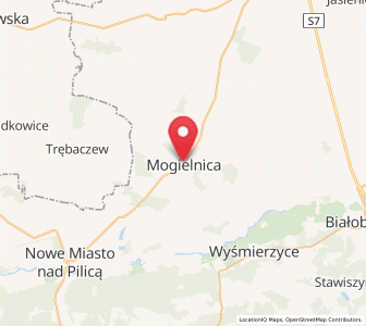 Map of Mogielnica, Mazovia