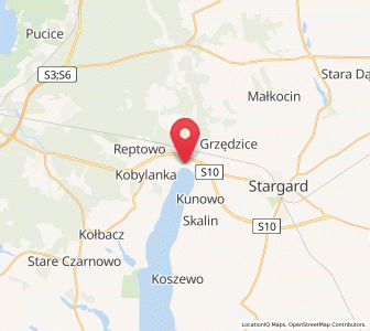 Map of Morzyczyn, West Pomerania
