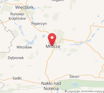 Map of Mrocza, Kujawsko-Pomorskie