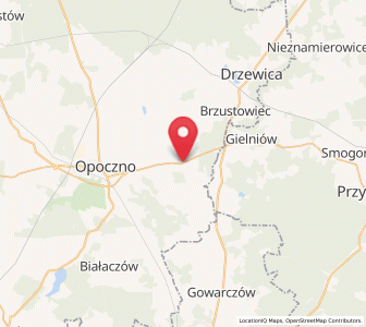 Map of Mroczków Gościnny, Łódź Voivodeship