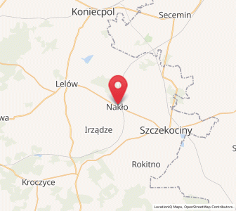 Map of Nakło, Silesia