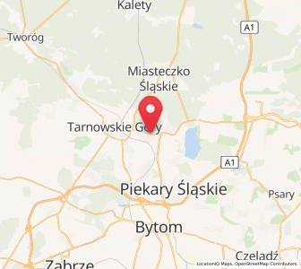 Map of Nakło, Silesia