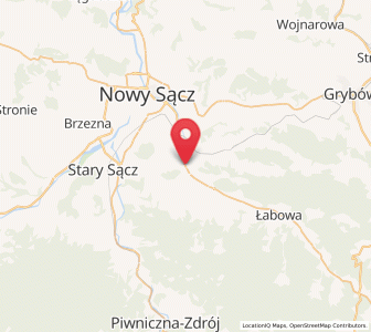 Map of Nawojowa, Lesser Poland