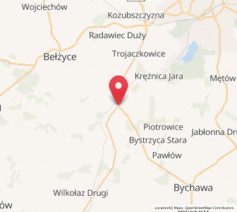 Map of Niedrzwica Duża, Lublin