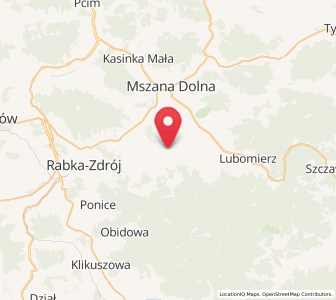 Map of Niedźwiedź, Lesser Poland
