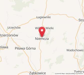 Map of Niemcza, Lower Silesia