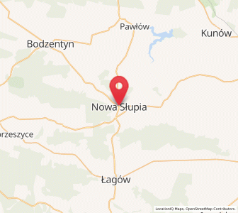 Map of Nowa Słupia, Świętokrzyskie