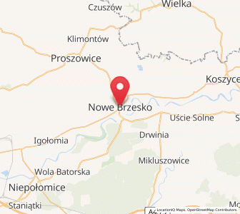 Map of Nowe Brzesko, Lesser Poland