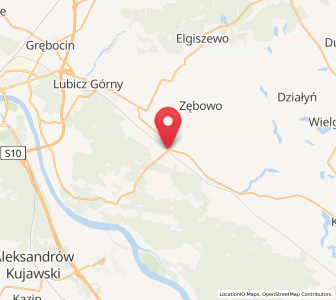 Map of Obrowo, Kujawsko-Pomorskie