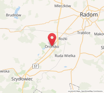 Map of Orońsko, Mazovia