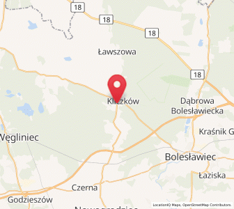 Map of Osiecznica, Lower Silesia