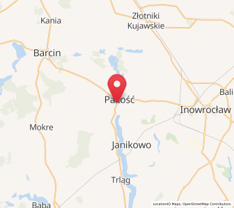 Map of Pakość, Kujawsko-Pomorskie