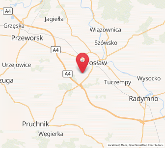 Map of Pawłosiów, Subcarpathia