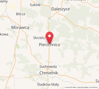 Map of Pierzchnica, Świętokrzyskie