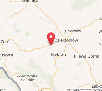 Map of Pieszyce, Lower Silesia