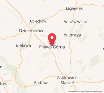 Map of Piława Górna, Lower Silesia