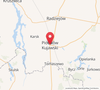 Map of Piotrków Kujawski, Kujawsko-Pomorskie