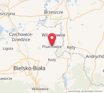 Map of Pisarzowice, Silesia