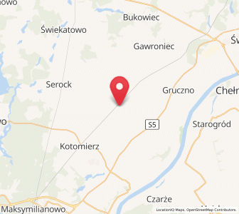 Map of Pruszcz, Kujawsko-Pomorskie
