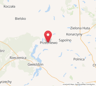 Map of Przechlewo, Pomerania