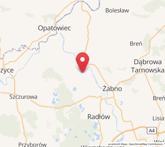 Map of Przybysławice, Lesser Poland