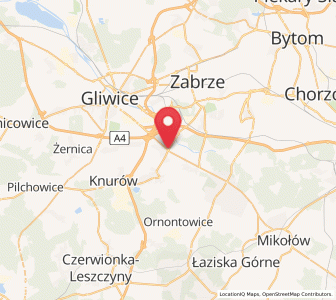 Map of Przyszowice, Silesia