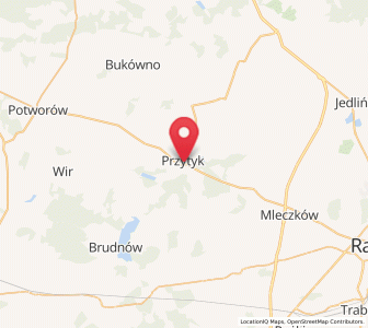 Map of Przytyk, Mazovia