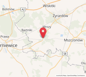 Map of Puszcza Mariańska, Mazovia
