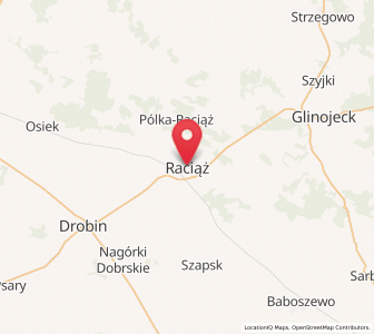 Map of Raciąż, Mazovia
