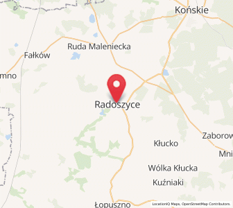 Map of Radoszyce, Świętokrzyskie