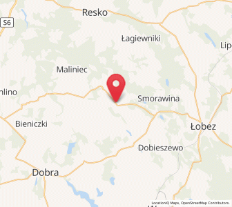 Map of Radowo Małe, West Pomerania