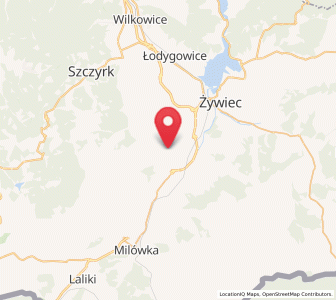 Map of Radziechowy, Silesia