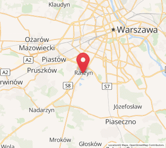 Map of Raszyn, Mazovia