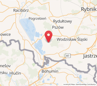 Map of Rogów, Silesia