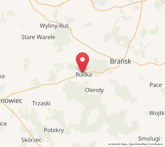 Map of Rudka, Podlasie