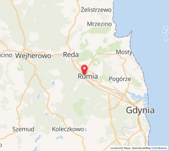 Map of Rumia, Pomerania