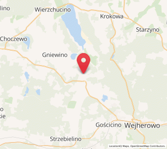 Map of Rybno, Pomerania