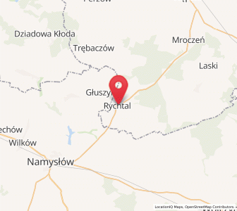 Map of Rychtal, Greater Poland