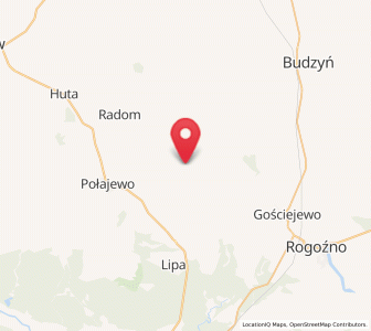 Map of Ryczywół, Greater Poland