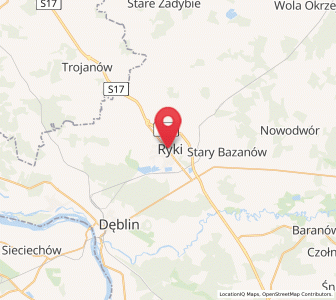 Map of Ryki, Lublin