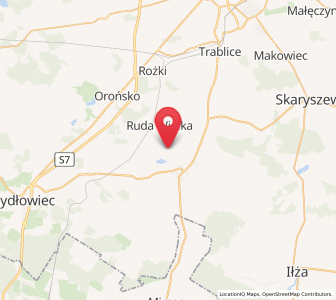 Map of Rzeczków, Mazovia
