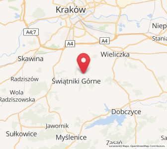 Map of Rzeszotary, Lesser Poland