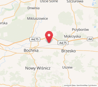 Map of Rzezawa, Lesser Poland