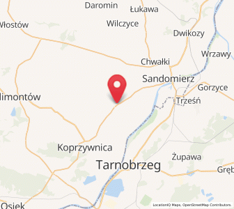Map of Samborzec, Świętokrzyskie