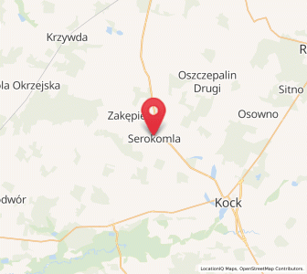 Map of Serokomla, Lublin