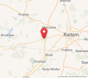 Map of Sławno, Mazovia