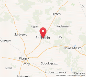 Map of Sochocin, Mazovia