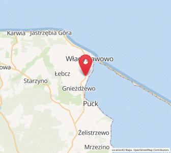 Map of Swarzewo, Pomerania